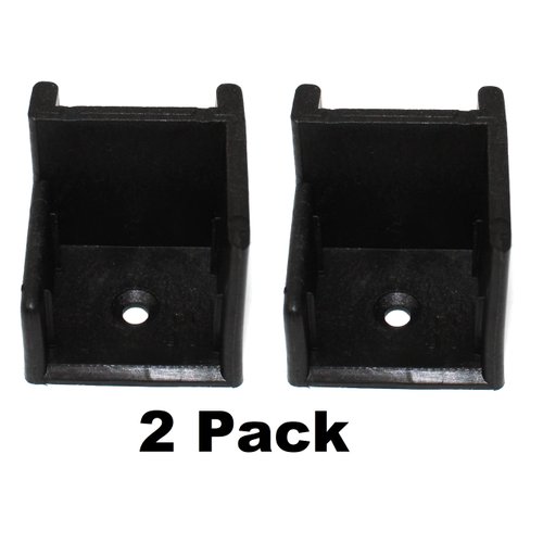Right Hand Hinge Pontoon Door Stop 2 Pack (Black)