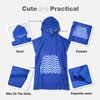 MissShorthair Towel Poncho for Kids, Hooded Beach Towel for Girl&Boy, Surf Poncho Swim Changing Robe Microfiber Bath Towel
