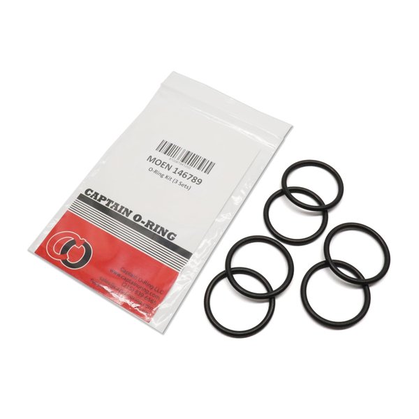 Captain O-Ring – Replacement 146789 O-Rings for Specific Moen Single-Handle Lever Kitchen Faucets (3 Sets, 6 orings)