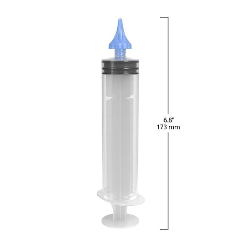 Ezy Dose Ear and Ear Wax Cleaner for Humans, Includes 10 Saline Packs, Syringe with Tri-Stream Tip, Safe and Antibacterial, BPA Free Ear Cleaning Solution