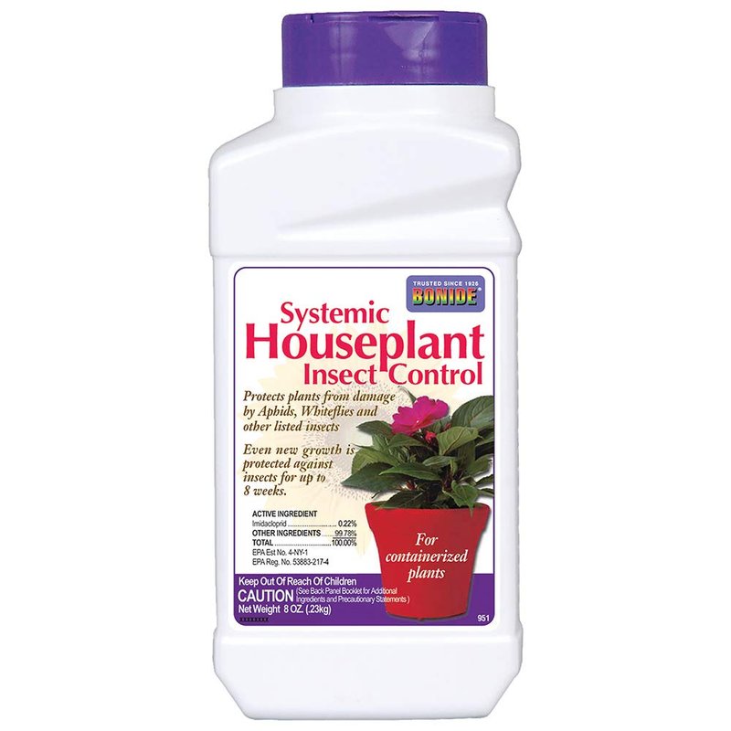Bonide Systemic Houseplant Insect Control, 8 oz Ready-to-Use Granules for Indoors and Outdoors, P...
