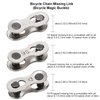 QKURT Bike Chain Splitter + 3 Pairs Bicycle Missing Link, Universal Bike Chain Cutter Breaker Tool With Chain Hook for 7 8 9 10 Speed Bicycle Chain Link Repair Removal/Install - Reusable Bicycle Tools