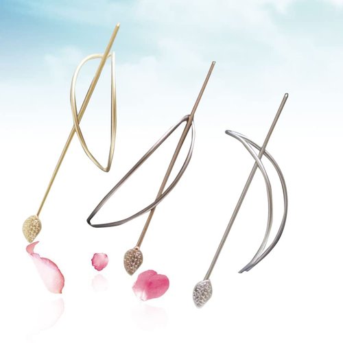 3pcs Metal Gold Hair Sticks Hairpins Shawl Forks Chopsticks Clips Barrettes Bun Cover Holder Hair Styles Circle Hair Slides Accessories