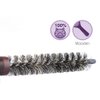 Mini Boar Bristle Round Brush for Short Hair, Small Round Barrel Brush for Blow Drying-0.6 Inch Diameter