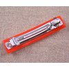 Stained Glass Barrette - Small 2.5" 65mm - HOT Molten ORANGE Safety ORANGE Poppy Slide Clip Hair Accessories.