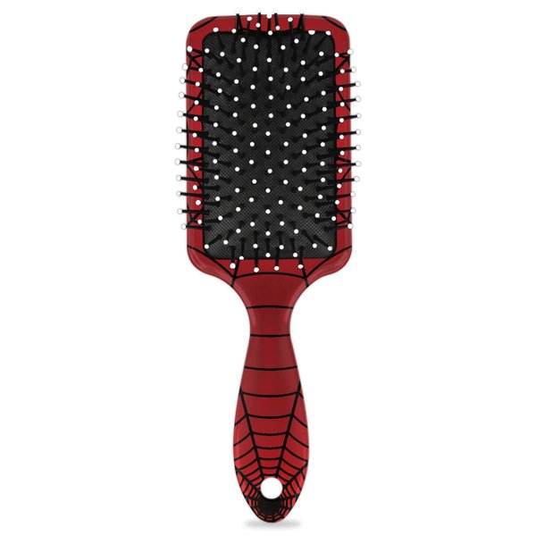 Detangler Hair Brush Red Spider Web Hairbrush for Kids Boys Girls, Glide Through Tangles with Ease and Massage Scalp, Smooth for All Hair Types (Wet Dry Thin Long Curly Hair)