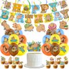 Capybara Birthday Party Supplies, Capybara Theme Party Decorations Includes Capybara Birthday Banner, Cake Topper, Cupcake Toppers, Balloons