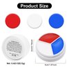 Red White Blue Face Paint - 3 Colors 12g USA American Flag Patriotic Stripe Fan Brush Stick, Face and Body Paint for 4th of July Independence Day, Halloween Cosplay Makeup, Sports Events Party Stuff