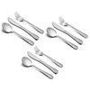 HaWare 9-Piece Toddler Kids Silverware Flatware Set, Stainless Steel Hammered(Adult Look) Preschooler Eating Utensils, Adult Diet Tableware, Includes 3 Spoons 3 Forks 3 Butter Knives, Dishwasher Safe