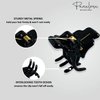 Parcelona French Pinch Mini Tortoise Brown Black Clear Celluloid Acetate Jaw Hair Claw Clips