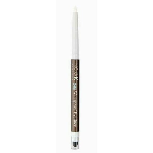 NICKA K NEW YORK 24HR WATERPROOF GEL EYELINER MAKEUP (6 PACK, NYA45 - WHITE)