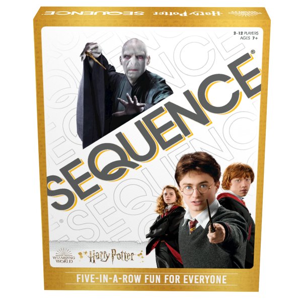 Harry Potter Sequence Board Game - Five-in-A-Row Fun for Everyone - Featuring Witches and Wizards from Harry Potter by Goliath