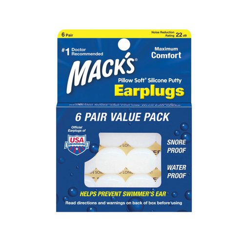 Special pack of 6 EAR PLUGS MACKS PILLOW SOFT 6PR