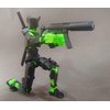 (Assembly Completed) 3D Printed T13 Action Figure, Dummy 13 Collectible Action Figure Articulated, for Collectors Desktop Decorations,muñeco de acción (Black Green)