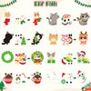 BeYumi Christmas Cat Craft Kit - 123Pcs Christmas Cat Craft Kit DIY Hanging Ornament Make Your Own Cute Kitten Decoration Set Xmas Tree Decor Holiday Party Favor Home Classroom Art Supplies for Kids