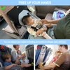 Baby Airplane Bed, Baby Travel Essentials for Flying, Toddler Airplane Seat Extender Must Haves, Plane Portable High Chair Harness Seat for Infant (Gray)