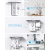 Multi Plug Outlets, Wall Outlet Extender with Night Light and Outlet Shelf, Surge Protector 4 USB Ports(1 USB C), USB Wall Charger Power Strip Electric Outlet Splitter for Home Office