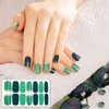 336 Pieces 24 Sheets Full Wrap Nail Polish Stickers Nail Strips Self-Adhesive Gel Nail Strips Art Decals with Nail File for Home Women Girls DIY Nail Decorations(Gradient Style)