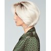 Fencca Short Ombre Platinum Blonde Bob Wigs for Women Chin Length Synthetic Wig Layered Bobo