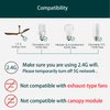 Universal Smart WiFi Ceiling Fan Remote Control Kit, Compatible with Alexa, Google Assistant and Smart Life App, No Hub Required DIMMER