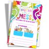 YQV Art Birthday Party Invitations, 20-Count Painting Birthday Party Invites With Envelopes-HBYQK-B57