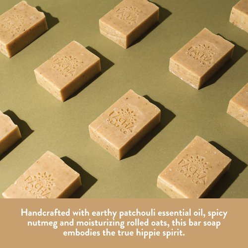 Pacha Soap, Dirty Hippie Bar Soap, 4 Oz (Pack of 5)