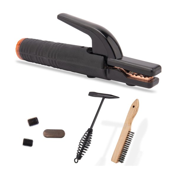 Electrode Holder 500 Amp Welding Electrode Holder Set, Heavy Duty Jaw Holding Plier Electrode Clamp for Arc MMA Welder,Black