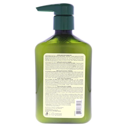 CHI Naturals with Olive Oil Hair & Body Shampoo Body Wash, Gentle Formula Removes Impurities & Moisturizes, Sulfate, Paraben, & Cruelty-Free, 11.5 Oz