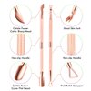 Cuticle Trimmer Cuticle Remover with Cuticle Pusher, XUNXMAS Professional Stainless Steel Durable Pedicure Manicure Tools Cutter Nipper Scissor Clipper for Fingernails and Toenails Rose Gold