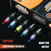 Tattoo Cartridge Needles - 20Pcs Disposable Tattoo Needles Cartridge Finger Ledge Integration Tattoo Cartridge Needles Standard 7RM Needles for Cartridge Tattoo Pen Machine(1207RM)