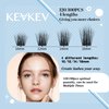 KevKev Lash Clusters 3D Fluffy Cluster Lashes 120 Pcs DIY Lash Extensions Mixed C/D Eyelash Clusters Individual Lashes Cluster Thin Band & Soft Resuable Lashes(Daisy,10-16mix)