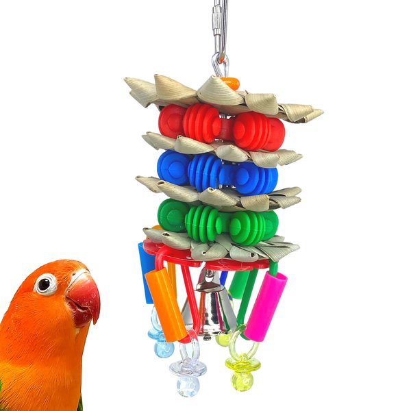 Bonka Bird Toys 3648 Bumpy Flower Small Bird Toy Cockatiel Parakeet Natural Chewy