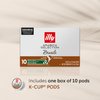 Illy Coffee K Cups - Coffee Pods For Keurig Coffee Maker – Brasile Bold Roast – Notes of Caramel – Intense & Full-Flavored Flavor Pods of Coffee - No Preservatives – 10 Count