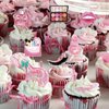 UVTQSSP 32 Pack Pink Bridal Shower Cupcake Cake Toppers Make Up Cake Topper Decorations Lip Cupcake Toppers Girls Party Supplies for Wedding Bridal Shower Girls Birthday Party Women Beauty