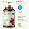 biophix D-Mannose Plus Cranberry Probiotics 1000 mg 120 Vcaps - Free Vitamin C-1000 30 Tablets - Supports Urinary Bladder Tract Health and Digestive Well Being