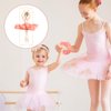 Yuxung 24 Sets Ballerina Party Favors Include 24 Women Soft Elastic Hair Ties Hair Scrunchies 24 Ballerina Thank You Cards Ballerina Birthday Party Decorations Dance Recital Gift for Girls Supplies