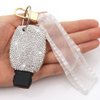 Ornater Key Fob Cover Compatible with Mercedes Benz C E S M CLS CLK GLK GLC G Class Bling Crystal Rhinestone Diamond Key Shell Case (Silver), 5.5 x 4.5 x 2 cm