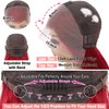 13X6 Burgundy Lace Front Wigs Human Hair 180% Density Body Wave Red Wig Human Hair Pre Plucked 12A Brazilian Virgin Hd Lace Frontal 99J Human Hair Wig Natural Hairline With Baby Hair(Burgundy, 24inch)