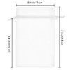 Wudygirl 100pcs 5X7 Inches White Organza Bag Christmas Drawstring Pouches Party Wedding Favor Gift Bags(White 5x7)