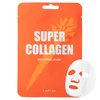LAPCOS Super Collagen Sheet Mask – Hydrating Face Masks w/Peptide Complex, Vegan Collagen, Niacinamide & Hyaluronic Acid – Revitalizing & Firming Korean Skincare Paraben-Free, Cruelty-Free (10 Pack)
