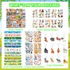 96 Pcs Jungle Safari Party Favors for Girls Boys Jungle Animals Birthday Party Supplies with Slap Wristbands, Keychains, Make a Face Stickers, Tattoos Stickers and Stickers for Kids Decoration Gifts