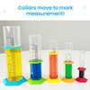 hand2mind Starter Science Graduated Cylinder Set, Science Lab Equipment Kids, Measuring Toys for Kids, Educational Science Kits, Kids Chemistry Set, Science Supplies for Classroom (Set of 5)