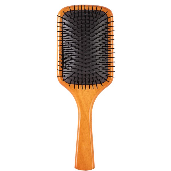 Wooden Curly Hair Brush For Thick And Thin Long Short Wet Message Paddle Boar Bristle Hair Air Brush Comb