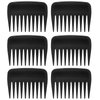 6 Piecess Palm Combs Pocket Mini Brush Palm Hair Brush Wide Tooth Detangling Combs Pocket Travel Combs for Men Women Curly hair