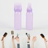 Framendino, 2 Pack Purple Root Comb Applicator Bottle Hair Dye Bottle Plastic Hair Oil Squeeze Bottles with Graduated Scale for Hair Care
