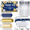 We Appreciate You Decorations Blue and Gold, Thank You For All You Do Backdrop Employee, Thank You Appreciation Decorations Banner Teacher Doctor Graduation Appreciation Party Supplies Decor