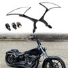 Black 8mm/10mm Motorcycle Spear Blade Rear View Side Mirrors for Cruiser Chopper Sportster Dyna Softail Street Bike Scooter Dirt Bike