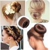 4 Pcs Magic Hair Bun Maker-Donut Bun Maker for Hair，Ballet Bun for Women and Kids(4 Brown)