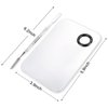ALIOBC 2 Pcs Makeup Mixing Palette, Upgrad Stainless Steel Metal Foundation Palette with Spatula Artist Tool for Mixing Foundation Nail-Art（5.9x3.9 in）