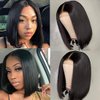 Short Bob Wigs Brazilian Straight Lace Front Wigs Human Hair 13x4 Lace Front Bob Wigs 150% Density Pre Plucked with Baby Hair 8inch